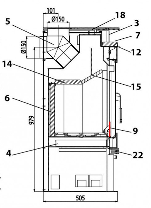 Haas-Sohn Harstad 216.15 ruszt stojący