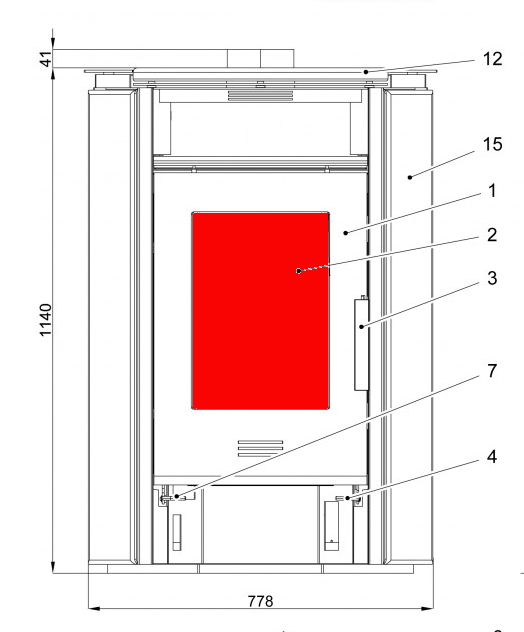 Haas+Sohn Kuopio II 265.17 Sichtscheibe Türglas