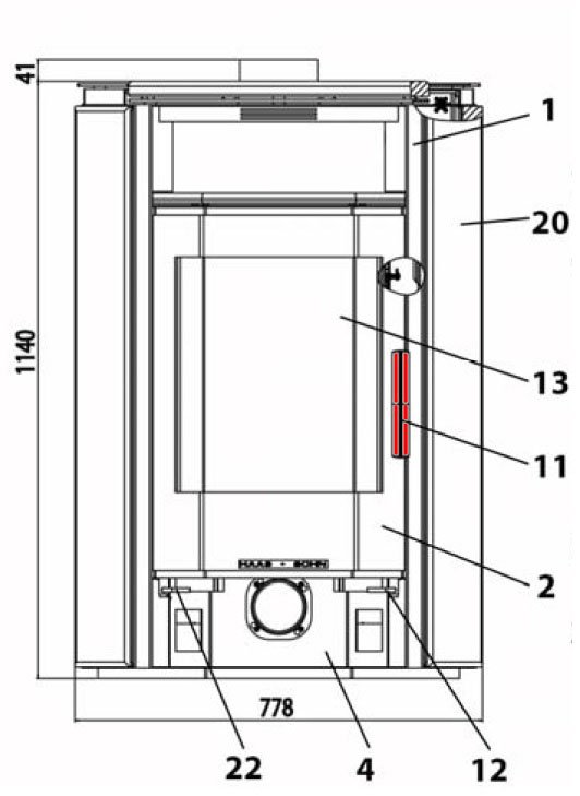 Haas-Sohn Kuopio 265.17 uchwyt drzwi