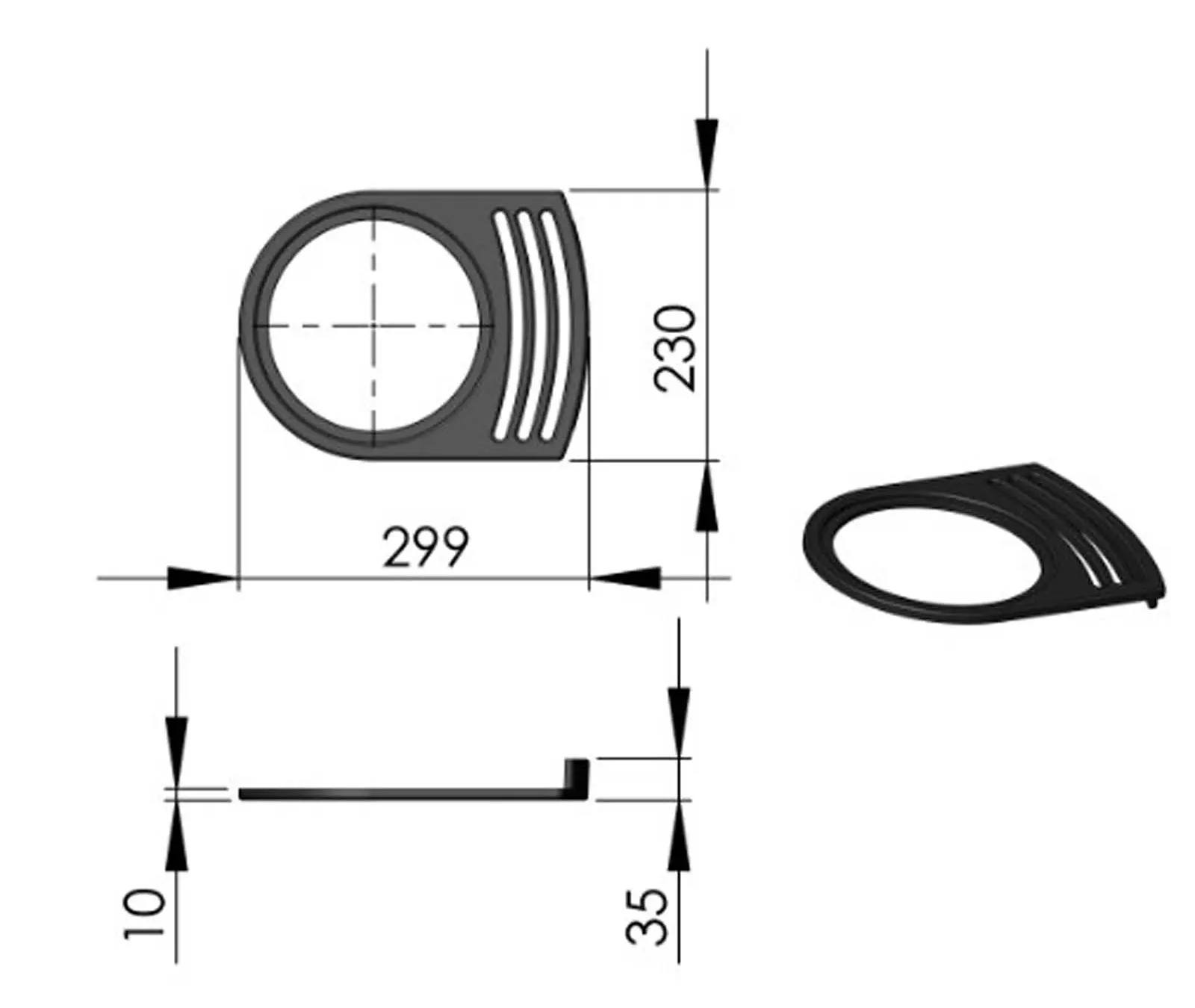 Termatech TT21RHT górny ruszt odlew