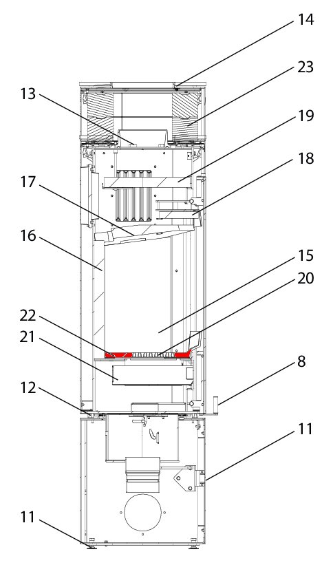 Wodtke KK 95 cegła podłogowa