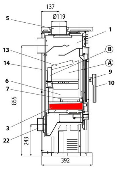 Haas+Sohn Javus 201.14 Aschekasten