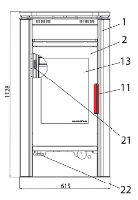 Haas-Sohn Nyland 248.17 uchwyt drzwi