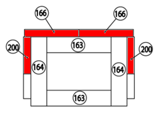 Haas-Sohn Viterbo 3 275.17 cegła boczna zestwa