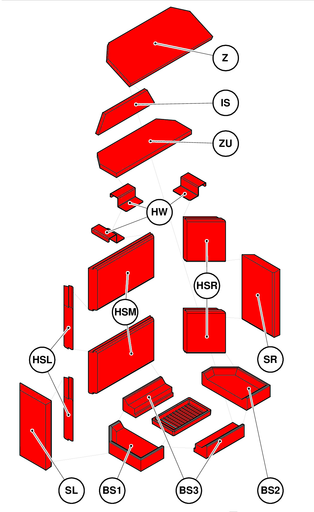 Haas+Sohn Genf II Feuerraumauskleidung