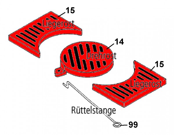 Leda Rubin K17 ruszt zestwa