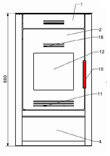 Haas-Sohn Pico 286.12 uchwyt drzwi