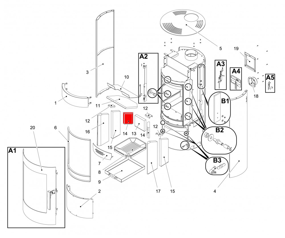 Haas+Sohn Olbia easy 209.15 Seitenstein links hinten