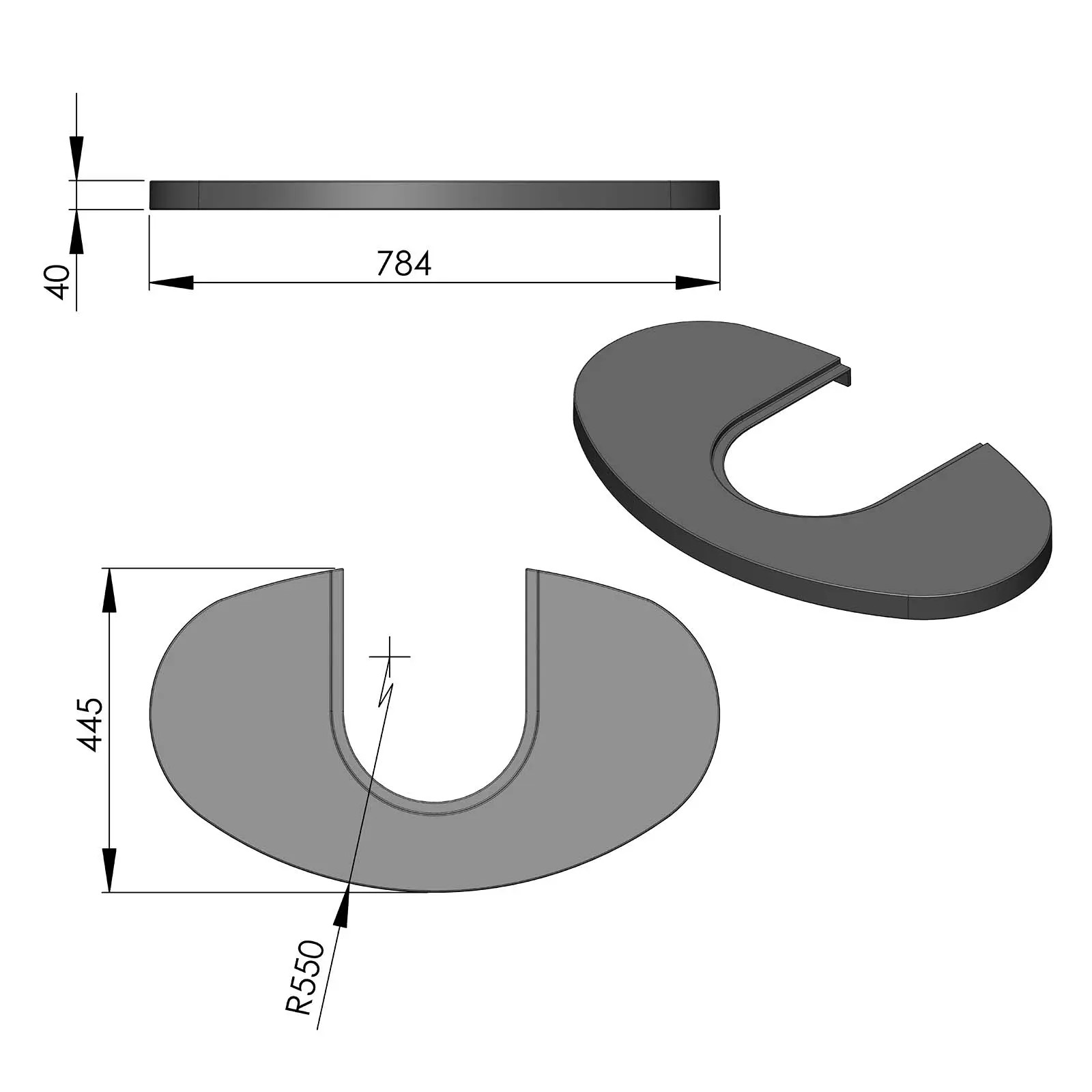 Termatech TT55RHT płyta osłonowa odlew