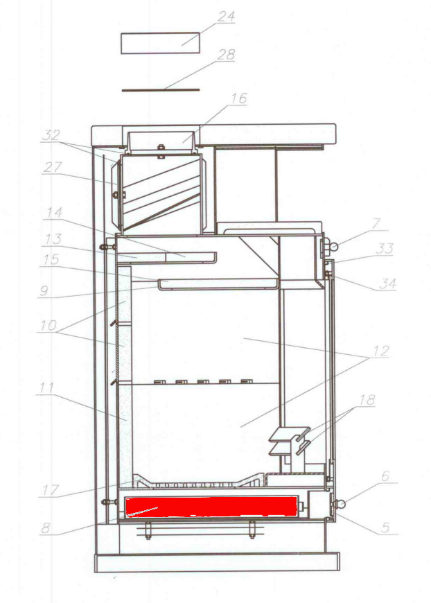 Fireplace Alabama skrzynka na popiół