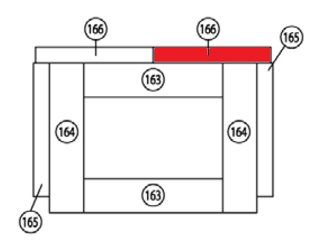 Haas+Sohn Vaasa 1 274.15 Rückwandstein rechts Feuerraumstein