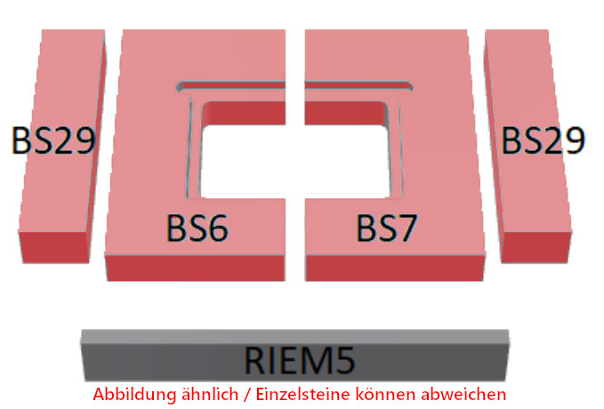 Schmid Lina 55/51 cegła podłogowa zestwa