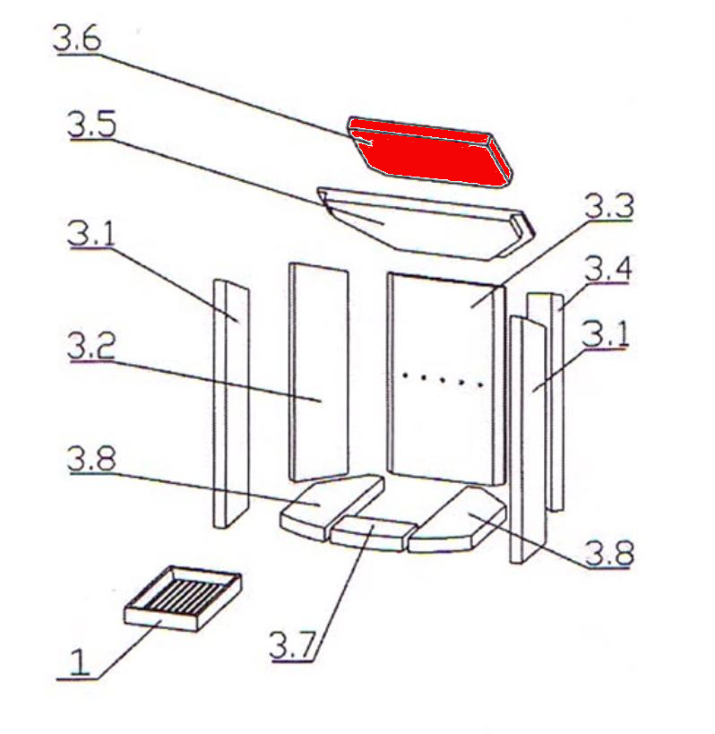 Oranier Polar 6 Eck Déflecteur en haut D