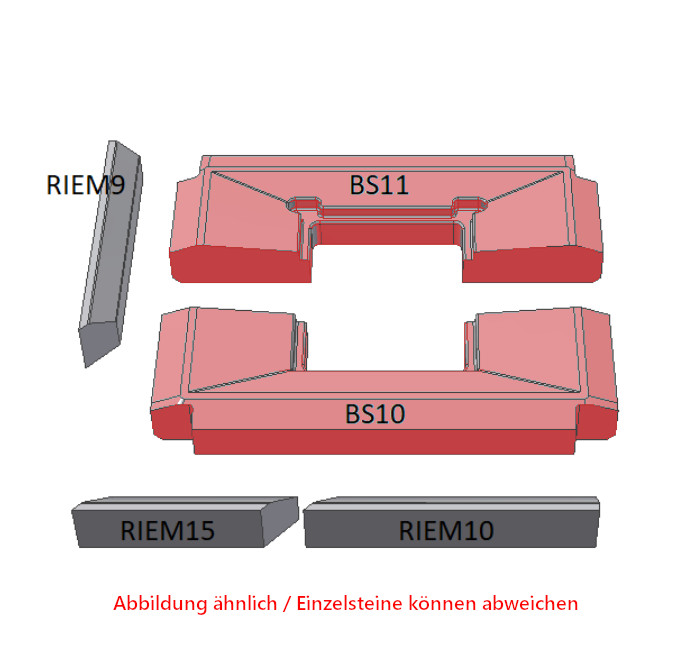 Schmid Ekko L 67(45)/51 cegła podłogowa zestwa