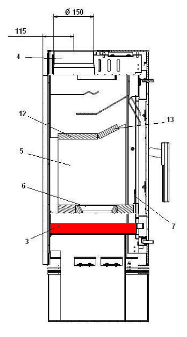 Haas+Sohn Aversa 307.15 bac à cendres