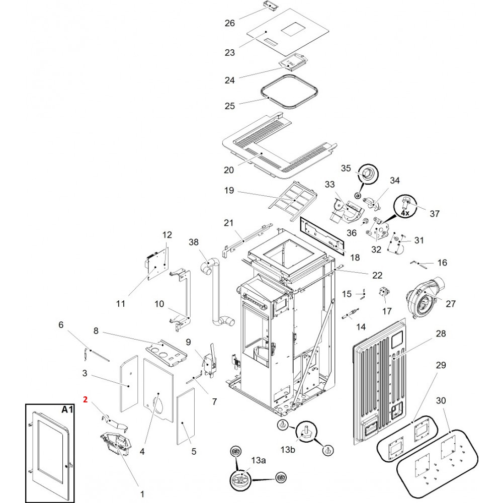 Haas+Sohn Pallazza III RLU-PGI 520.08 cale de brûleur