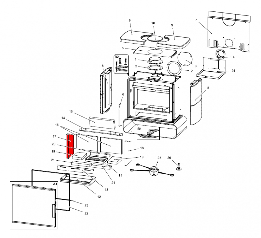 Haas+Sohn Hillington easy 347.15 Seitenstein links