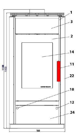 Haas-Sohn Husum 206.15 uchwyt drzwi