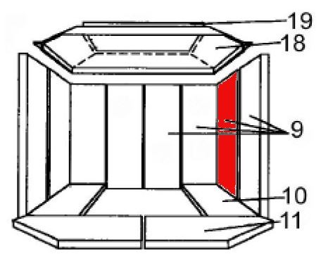 Austroflamm Wega Seitenstein rechts hinten A Feuerraumstein