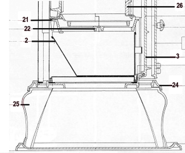 Haas-Sohn Carina de Luxe 191.15 drzwi popielnika