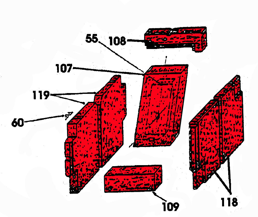 Wamsler K132 okładzina komory paleniskowej