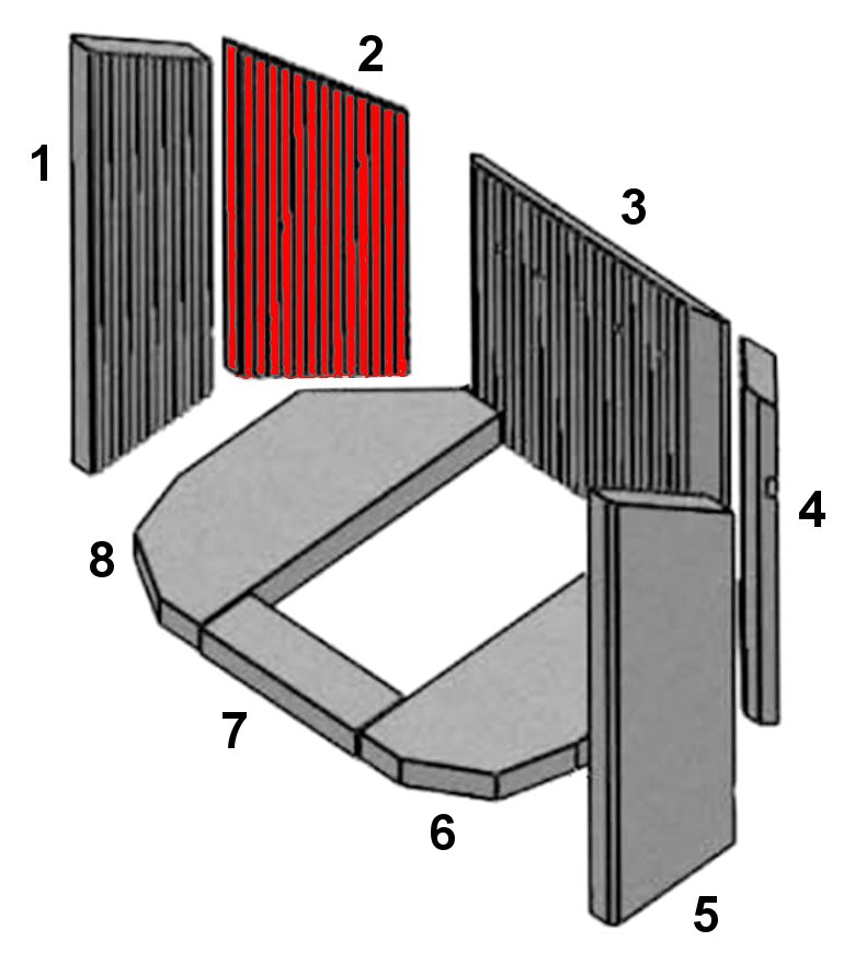 Justus Island Aqua Seitenstein links hinten B Feuerraumstein