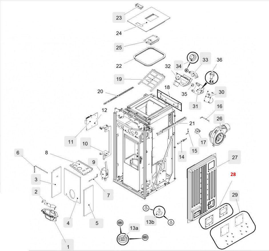 Haas+Sohn HSP 6 Premium 521.08 Revisionsdichtung Set Inspektonsdeckeldichtung