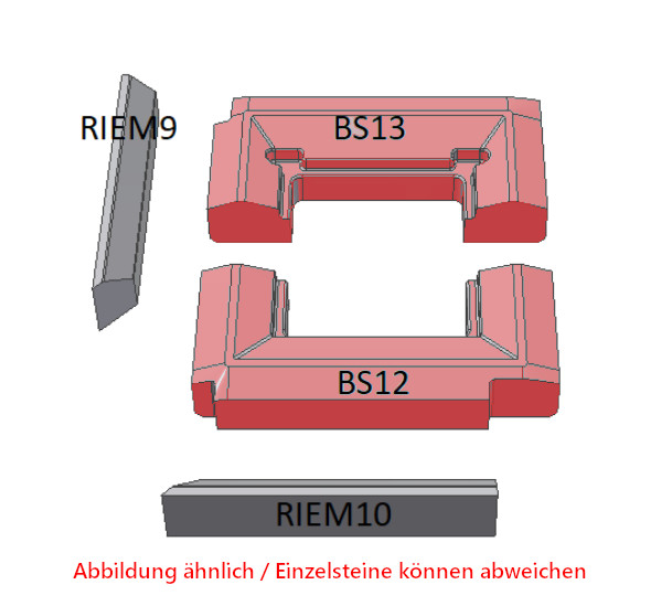 Schmid Ekko 45(45)/80 cegła podłogowa zestwa