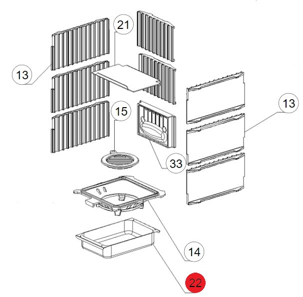 La Nordica Gemma Liberty Aschekasten A Aschebox