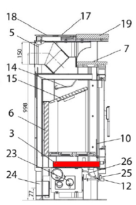 Haas+Sohn Nyland 248.17 bac à cendres