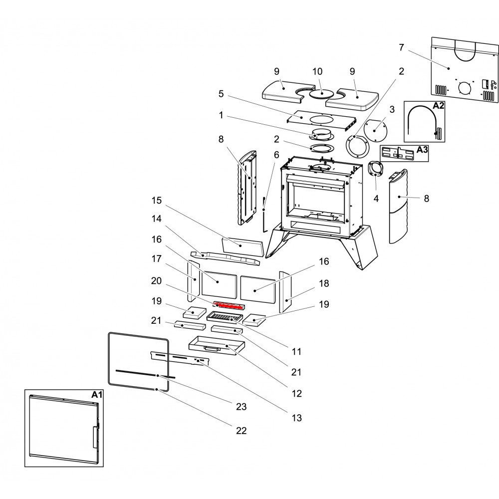 Haas+Sohn London II easy 347.15 Bodenstein hinten