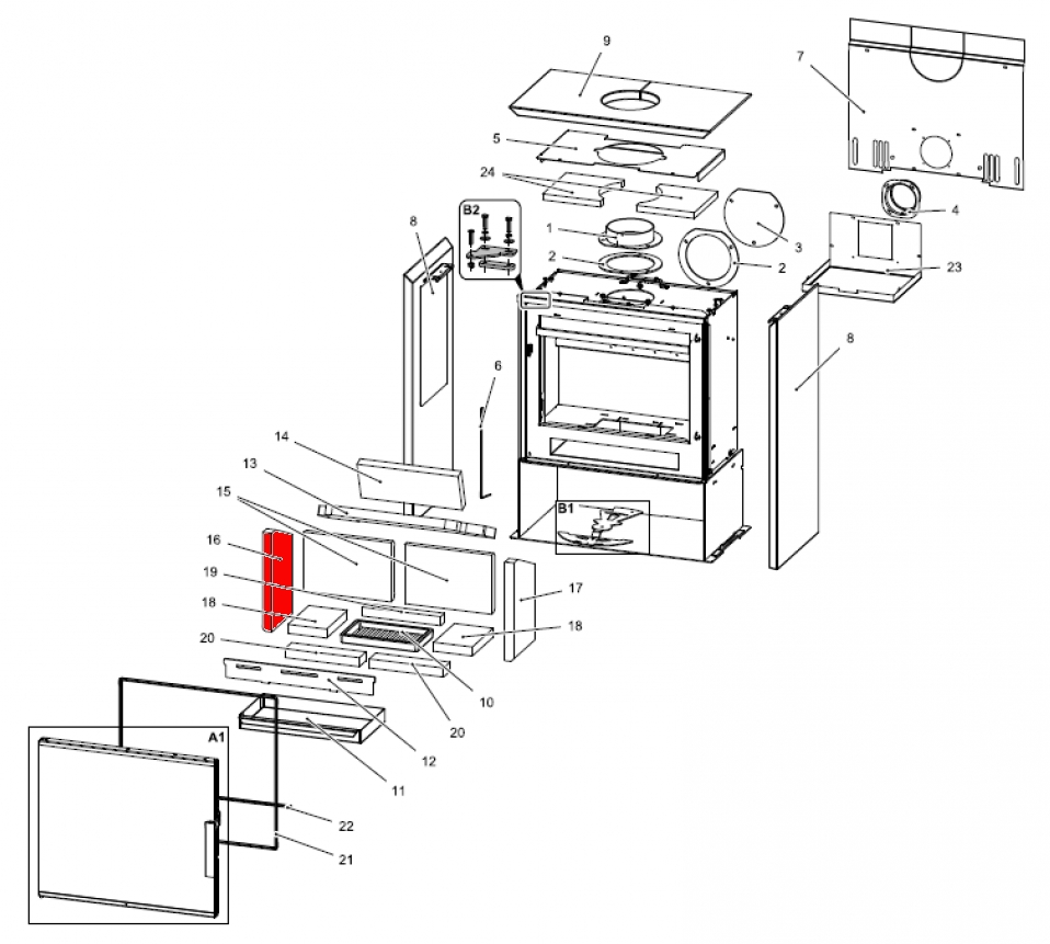 Haas+Sohn Calma easy 347.15 Seitenstein links