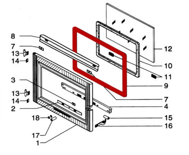 Supra HF 685 Türdichtung Dichtung