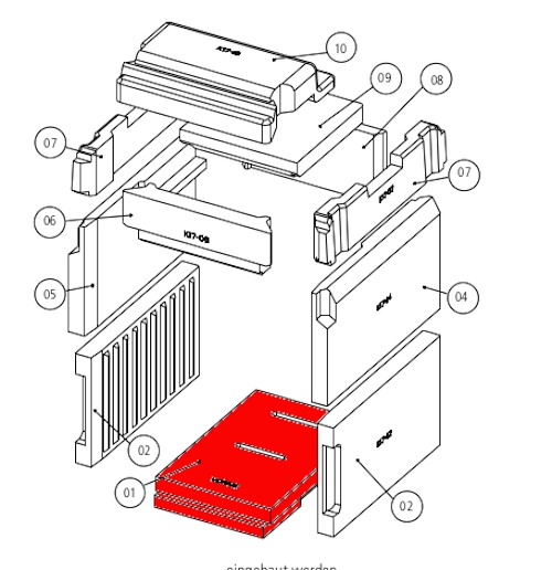 Leda Rubin K16 Bodenstein Schamottestein