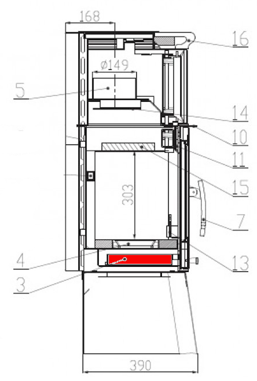 Haas+Sohn Treviso 320.15 Aschekasten