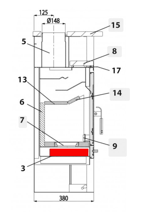 Haas+Sohn Vitorre 275.15 bac à cendres