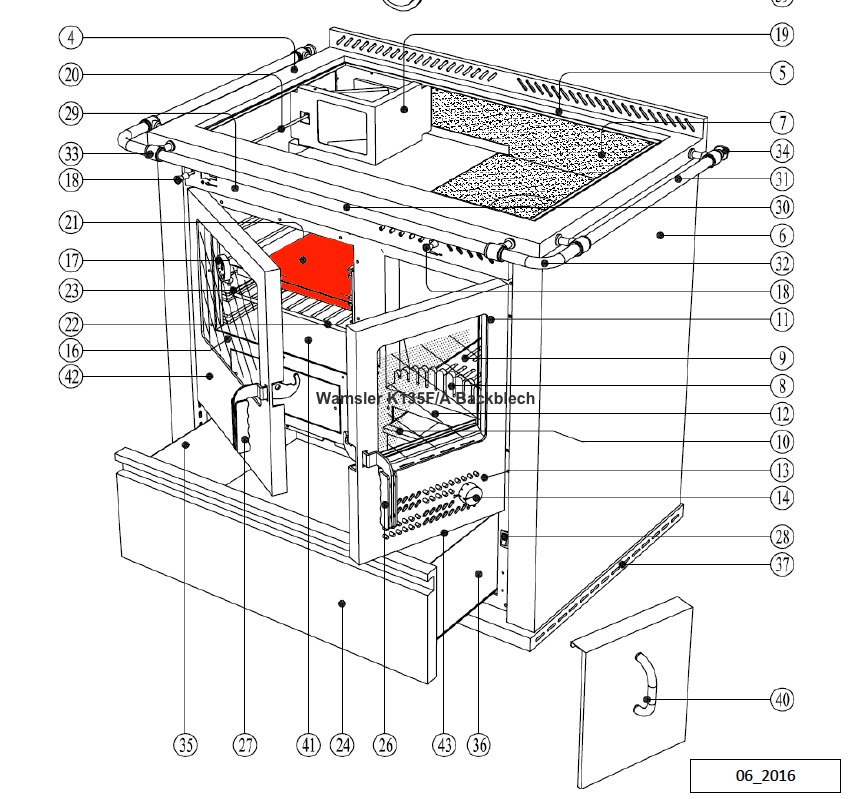 Wamsler K135F/A Plaque de four