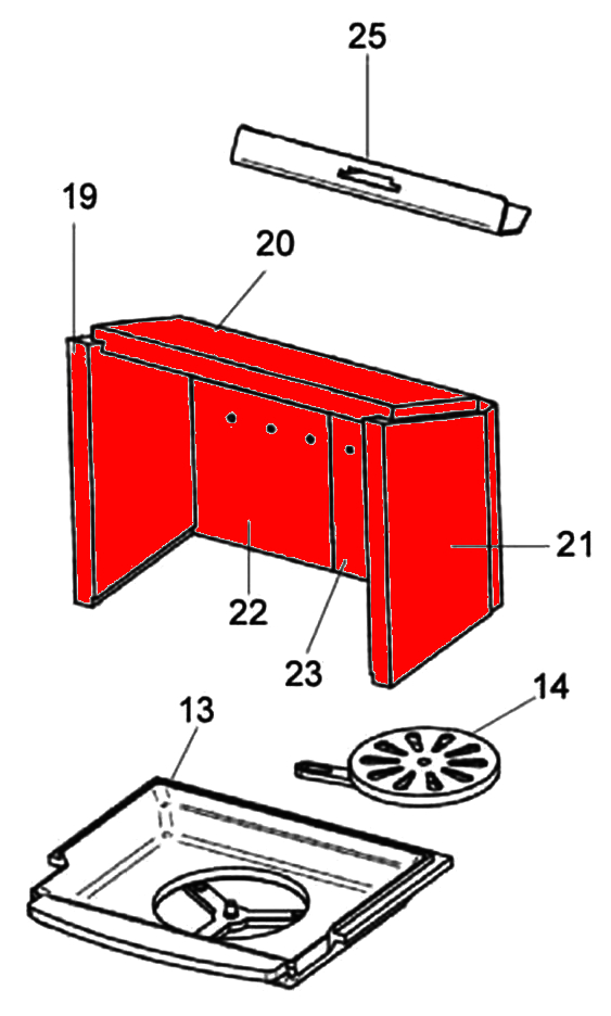 Justus Reno R Feuerraumauskleidung A Brennraumauskleidung