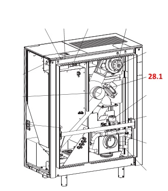 Wodtke ixbase air+ Schneckenmotor Motor mit Getriebe für die Förderschnecke