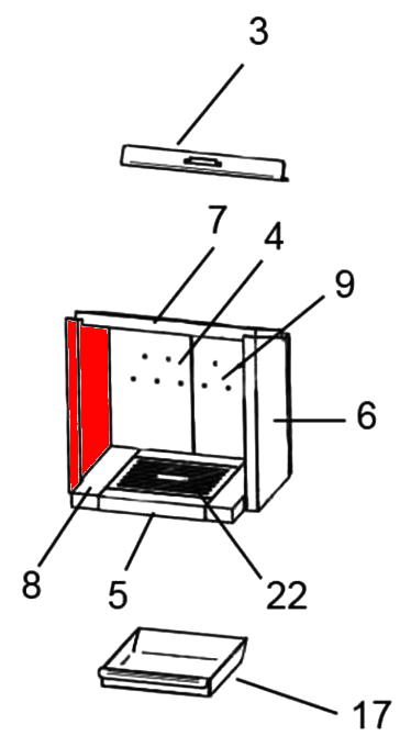 Justus Reno Soft Seitenstein links A Vermiculitestein