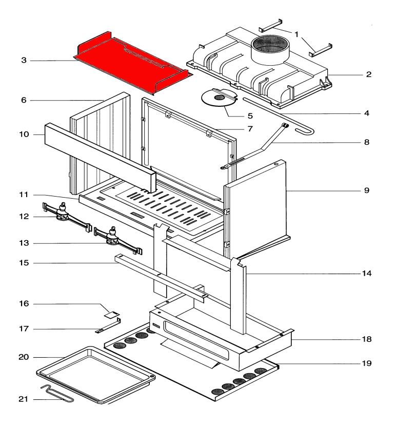 Supra HF 120 C Zugumlenkung Rauchumlenkstein