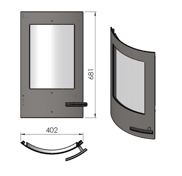 Termatech TT20 drzwi czarny