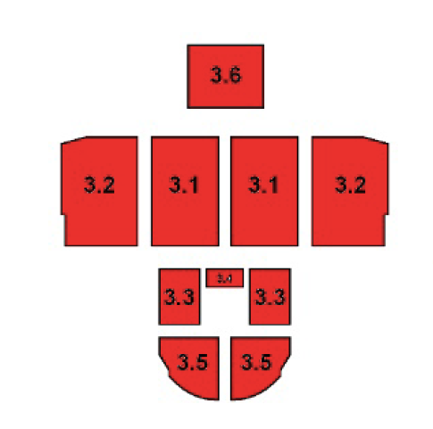 Justus Viking okładzina komory paleniskowej D