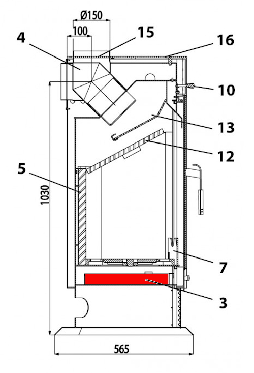 Haas+Sohn Isola 212.17 Aschekasten