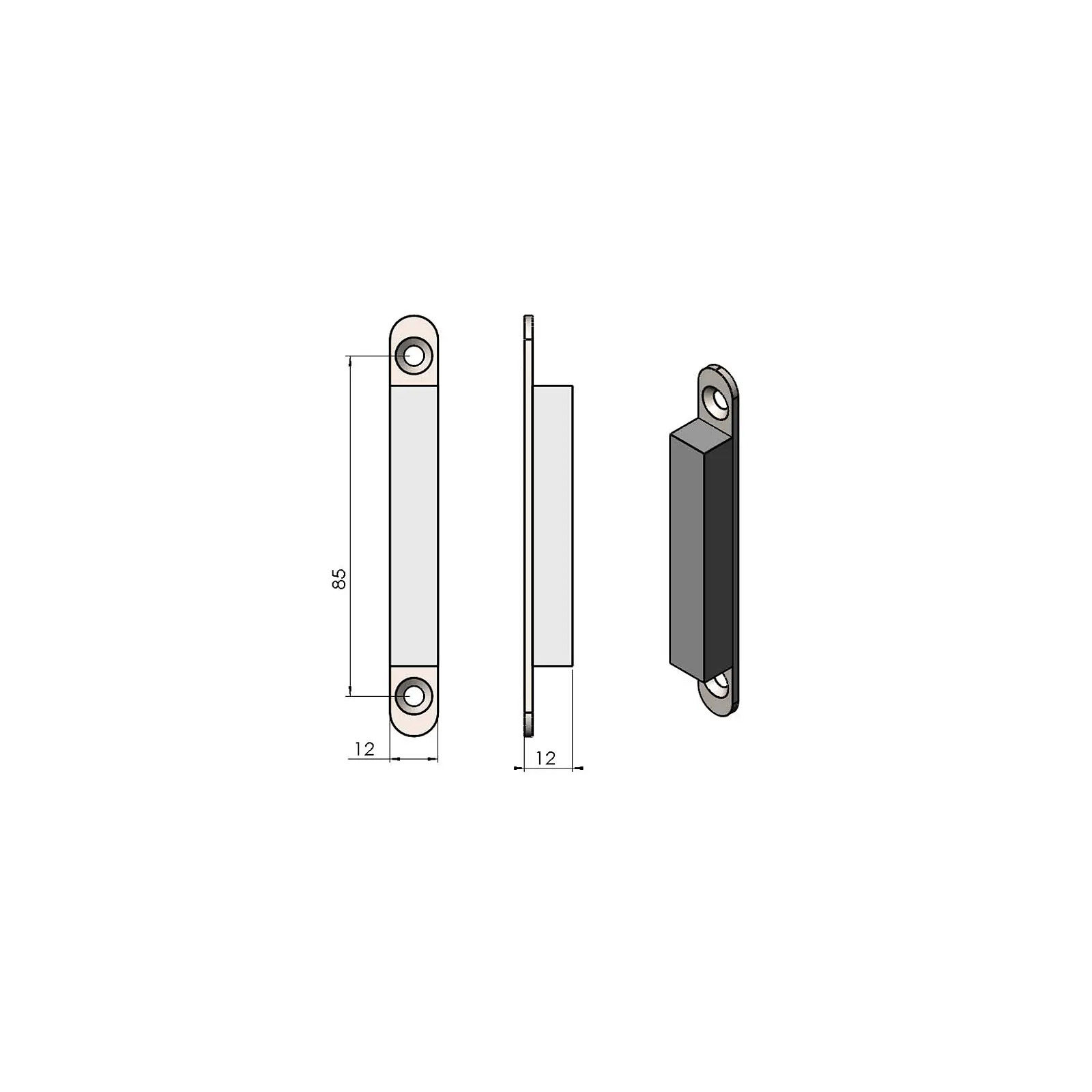 Termatech TT30 Feuerraumtür Magnet