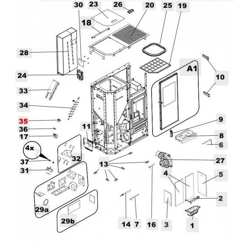 Haas+Sohn HSP 8 Home 445.08 Schneckenlager unten