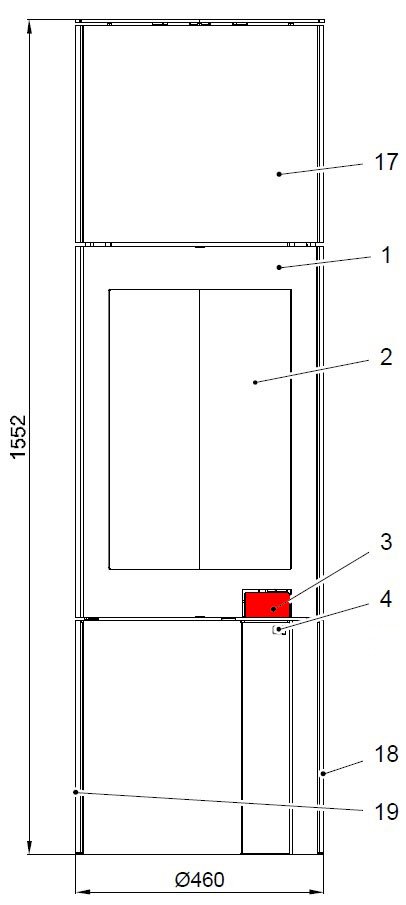 Haas-Sohn Kalius 286.12 uchwyt drzwi