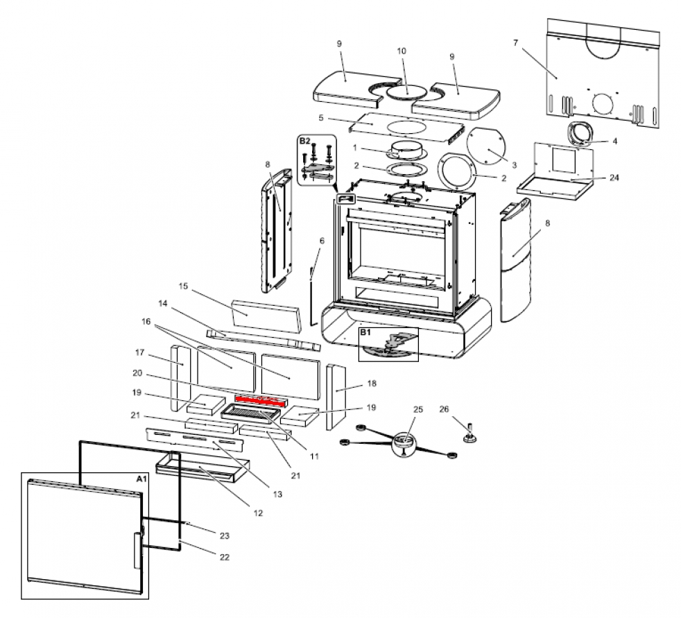 Haas+Sohn Kensington easy 347.15 Bodenstein hinten