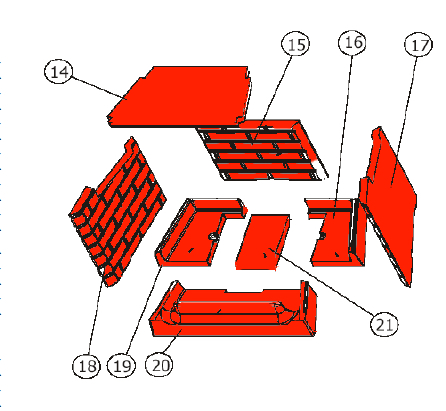 Austroflamm Fireplace 2 Feuerraumauskleidung B