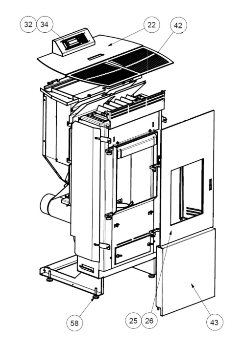 Wamsler WP 01 panel obsługi